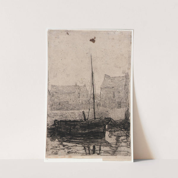 Boat Moored–Isle of Man (1889) by Julian Alden Weir