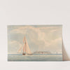 Boat Sailing to the Left with Island in the Background (1834) by John Christian Schetky
