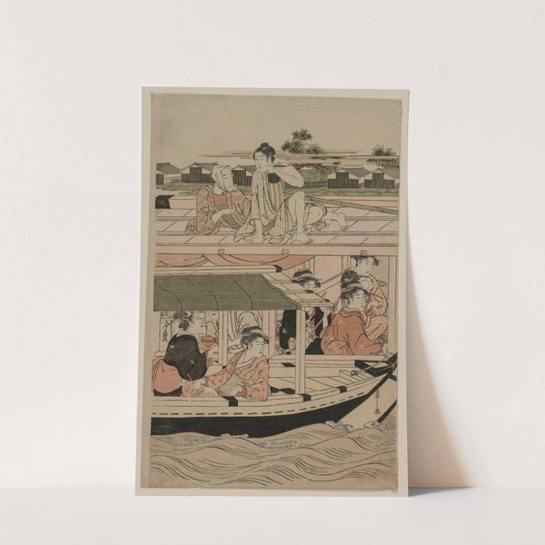 Boating Party on the Sumida River (late 1780s) by Chōbunsai Eishi