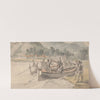 Boats and Men on Shore by William Anderson