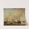 Boats and Sailboats on a Quiet Sea by Jan Van Os