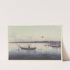 Boats and Setting Sun by Ohara Koson