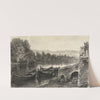 Boats by a Stone River Landing (mid to late 19th century) by Maxime Lalanne