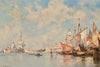 Boats in front of St. Mark’s Square, St Maria della Salute beyond