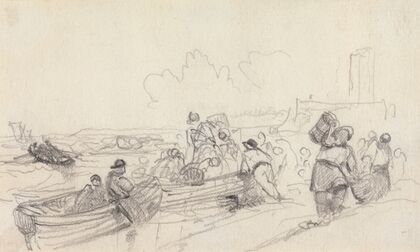 Boats Loading in a River
