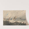 Boats on a Stormy Sea by François Louis Thomas Francia