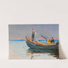 Boats on the sea. From the journey to Constantinople (1893) by Jan Ciągliński