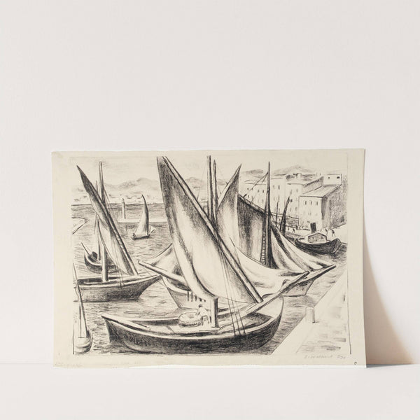 Boats, St. Tropez by Samuel Halpert