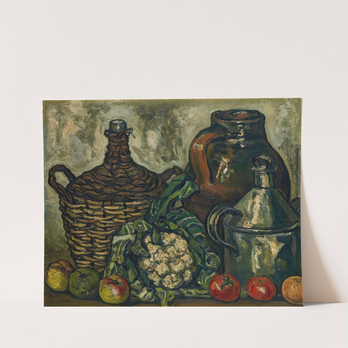 Bodegón De La Coliflor (Still Life With Cauliflower) by José Gutiérrez Solana