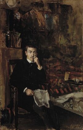 Bohême, Portrait Of The Norwegian Artist C. A. Dørnberger