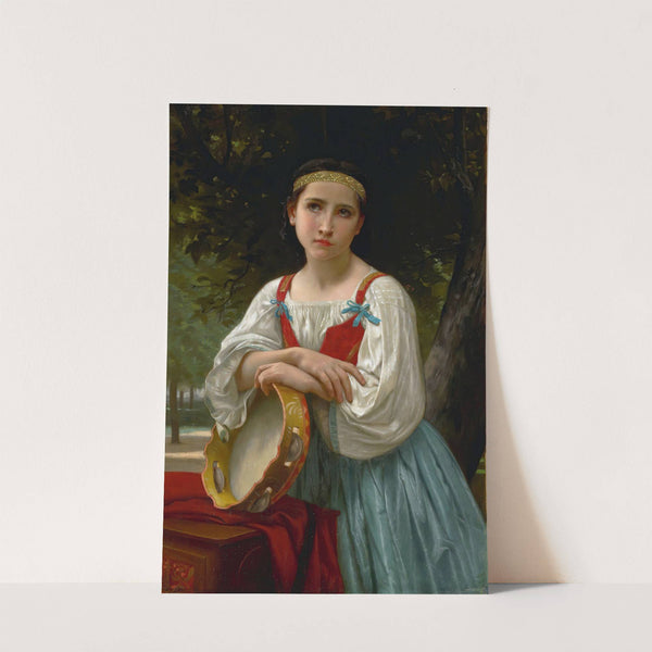 Bohémienne Au Tambour De Basque by William Bouguereau