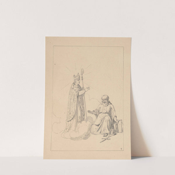 Bolesław Śmiały i duch św. Stanisława (1857) by Adrian Głębocki