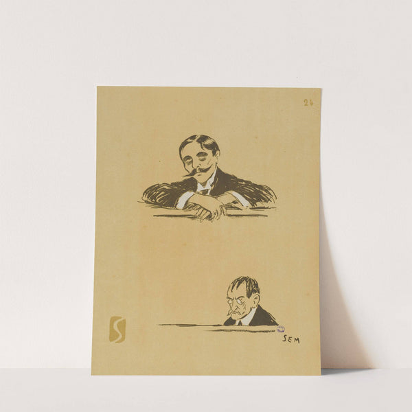 Bolo-Pacha et Porchère, à la dernière audience (1918) by Georges Goursat (Sem)