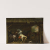 Bolting Horse in the Stable by Johann Georg Pforr