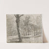Bomen langs by Barend Hendrik Thier