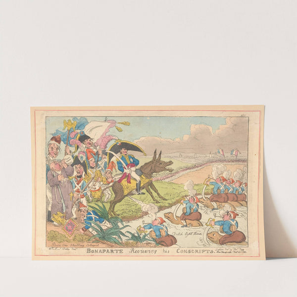 Bonaparte reviewing his conscripts. (1813) by William Elmes