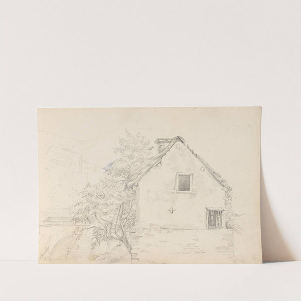 Bondehus, Altenahr (1839) by Adolph Tidemand