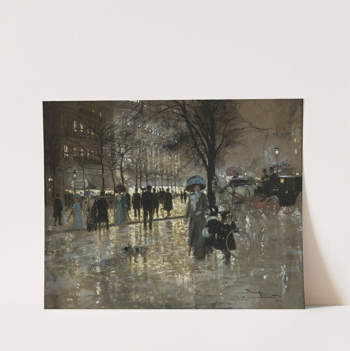 Bonne Nouvelle Boulevard in Paris by Amédée-Julien Marcel-Clément