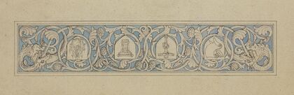 Book ornament (upper edge)