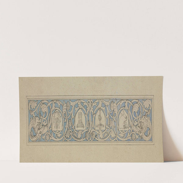 Book ornament (upper edge) by Ferdinand Fellner