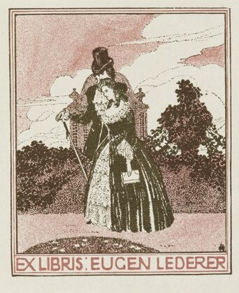 Bookplate; Eugen Lederer (1910)