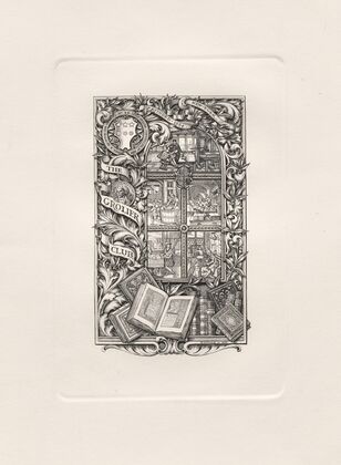 Bookplate for the Grolier Club (1894)