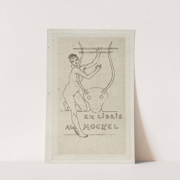 Bookplate of Alb. Mockel (1900) by Armand Rassenfosse