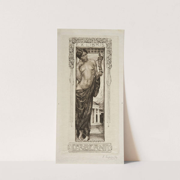 Bookplate of dr Richard Bernt (1912) by Sigmund Lipinsky  
