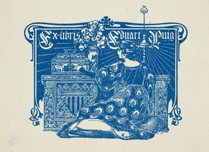 Bookplate of Eduardo Puig (1902)