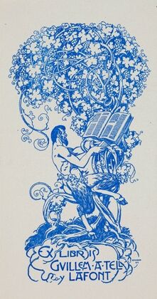 Bookplate of Guillem A Tell y Lafont (1903)