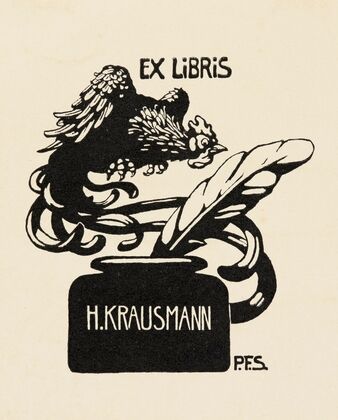 Bookplate of H. Krausmann (1894-1905)