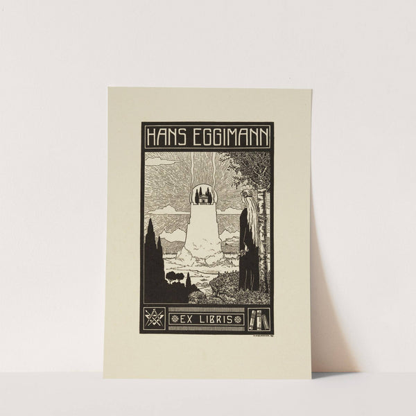 Bookplate of Hans Eggimann (1909) by Hans Eggimann