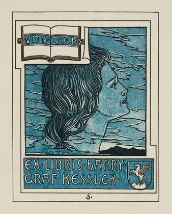 Bookplate of Harry Graf Kessler (1896)