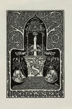 Bookplate of Ildefons Sunol (1900)