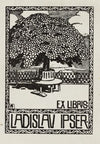 Bookplate of Ladislav Ipser (1908)