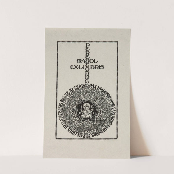 Bookplate of Pere Myol Torné (1900) by José Triadó