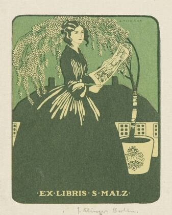 Bookplate of S. Malz