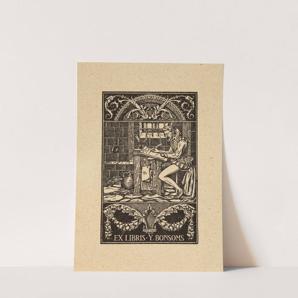 Bookplate of Y. Bonsoms (1902) by José Triadó