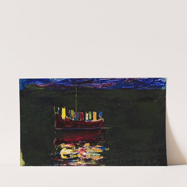 Boot mit Laterne (Rapallo) (1906) by Wassily Kandinsky