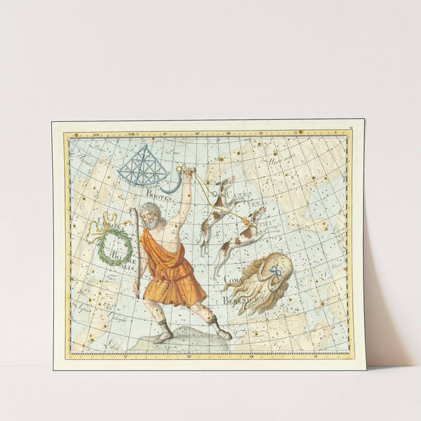 Bootes et Mons Maenalus&#8230; Coelum Stellatum. (1801) by Johann Elert Bode