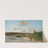 Bord de la Seine à Rangiport, le matin by Hippolyte Camille Delpy