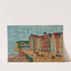 Bord de mer, baigneurs et plage by Louis Vivin