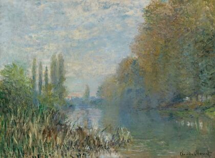 Bords De La Seine En Automne