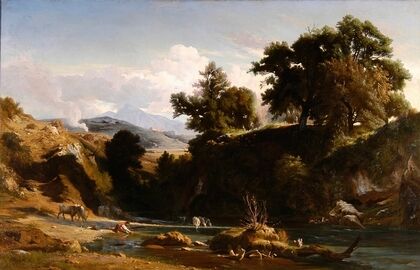 Bords de l’Anio, aux environs de Tivoli