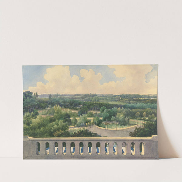 Boschbeek &amp; Groenendaal; View from Turret towards Lissse, Leidsche Vaart and the Sea by Gerrit Jan Schouten