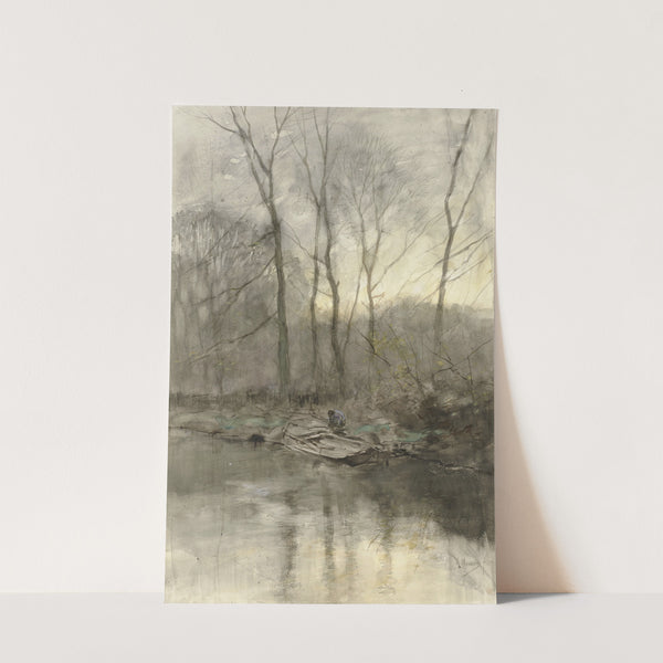 Bosrand aan het water (1848 - 1888) by Anton Mauve