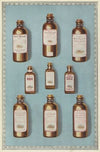Bottles of chocolate-flavored medicines