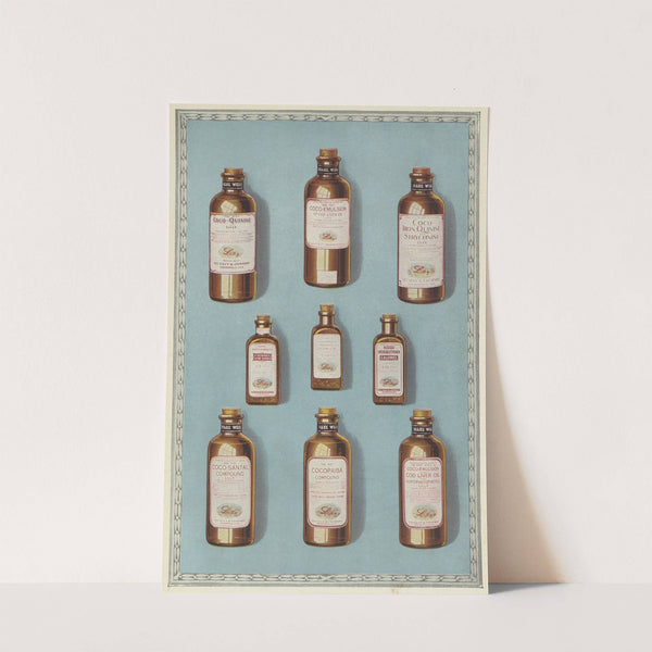 Bottles of chocolate-flavored medicines by Eli Lilly &amp; Company
