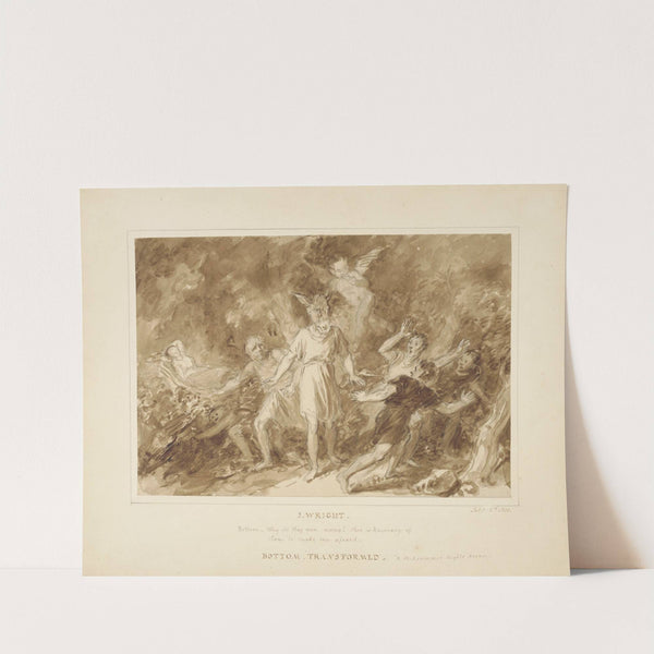 Bottom transformed, A midsummer night’s dream, [III, 1] (1831) by John Massey Wright