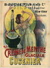 Bouchée fils and C°. New York sole Agents Crème de menthe glaciale Cusenier (1898)